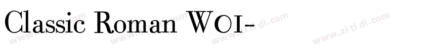 Classic Roman W01字体转换